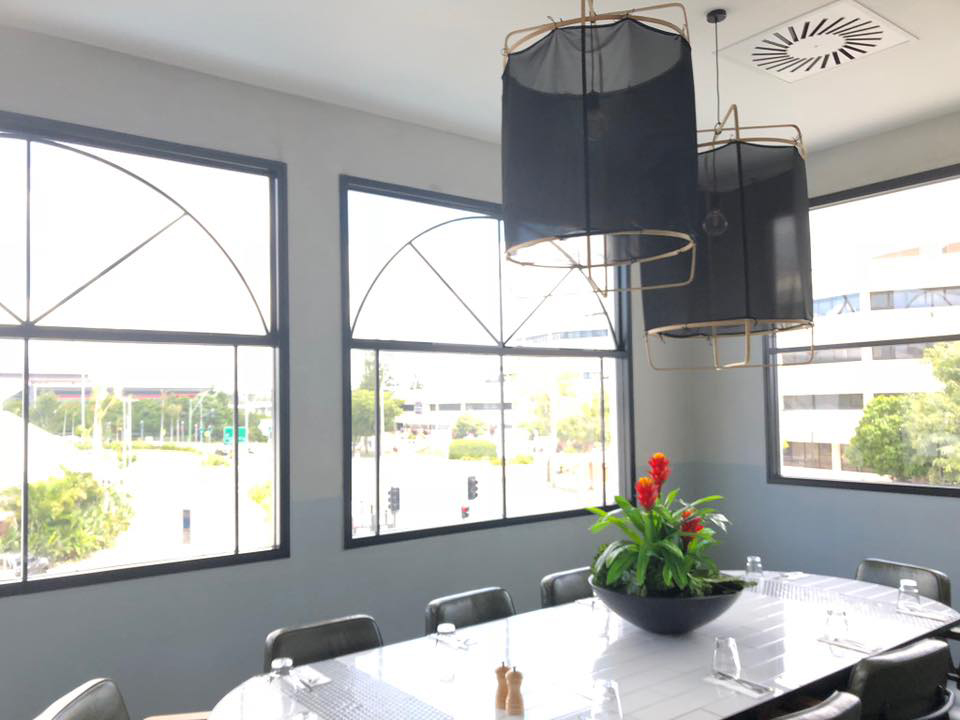 Tinted Window of A Dining Area